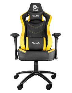 TALIUS silla Vulture gaming negra amarilla butterfly, base nylon, ruedas nylon