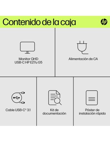 HP Monitor USB-C QHD E27u G5
