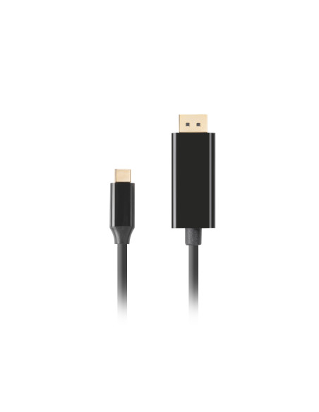 Lanberg CA-CMDP-10CU-0030-BK adaptador de cable de vídeo 3 m USB Tipo C DisplayPort Negro