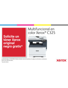 Xerox C325 A4 33 ppm Inalámbrica a doble cara Copia impresión escaneado fax PS3 PCL5e 6 2 bandejas 251 hojas 2