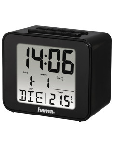 Hama Cube Reloj despertador digital Negro