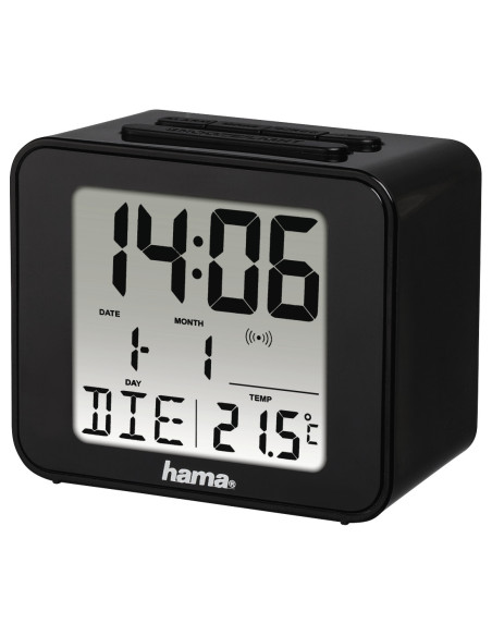 Hama Cube Reloj despertador digital Negro