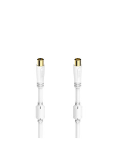 Hama 00205246 cable coaxial 1,5 m Blanco