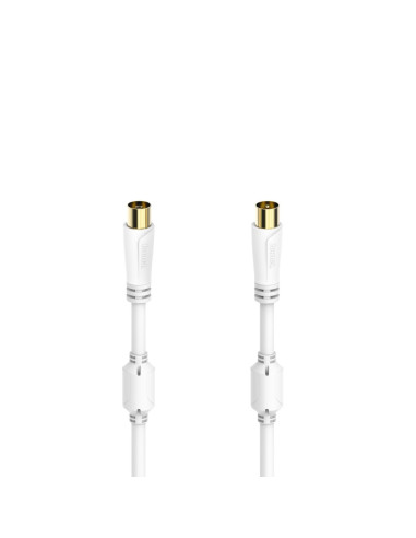 Hama 00205246 cable coaxial 1,5 m Blanco