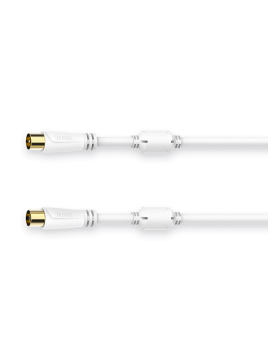 Hama 00205246 cable coaxial 1,5 m Blanco