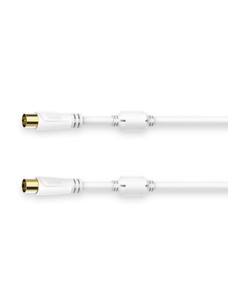 Hama 00205246 cable coaxial 1,5 m Blanco