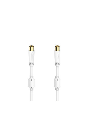 Hama 00205247 cable coaxial 3 m Blanco
