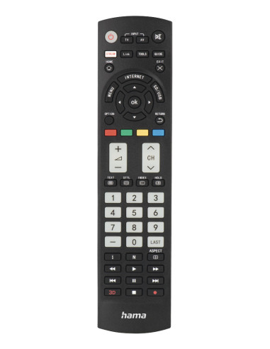 Hama 00221064 mando a distancia IR inalámbrico TV Botones