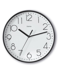 Hama Salina Reloj de cuarzo Alrededor Negro, Blanco