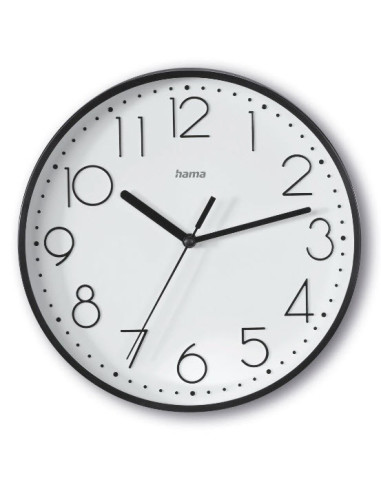 Hama Salina Reloj de cuarzo Alrededor Negro, Blanco