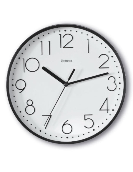 Hama Salina Reloj de cuarzo Alrededor Negro, Blanco