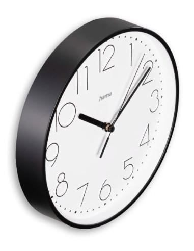 Hama Salina Reloj de cuarzo Alrededor Negro, Blanco