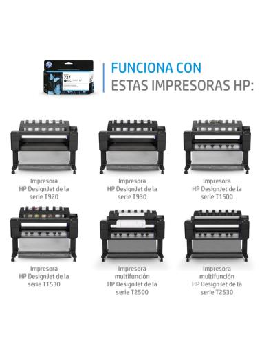 HP Cartucho de tinta DesignJet 727 gris de 300 ml
