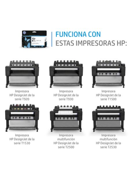 HP Cartucho de tinta DesignJet 727 gris de 300 ml