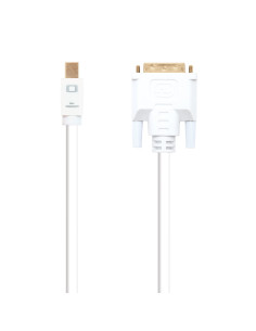 Nanocable Cable conversor Mini DP a DVI, Mini DP M - DVI M, Blanco, 5.0 M 2