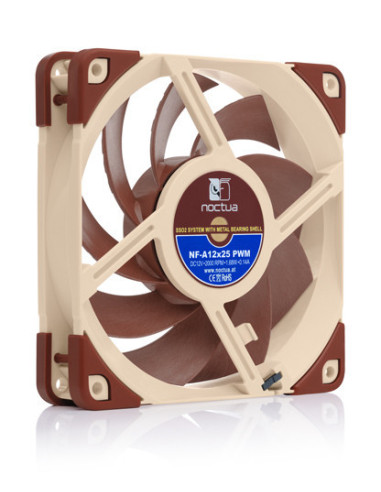 Noctua NF-A12X25 PWM sistema de refrigeración para ordenador Carcasa del ordenador Ventilador 12 cm Marrón