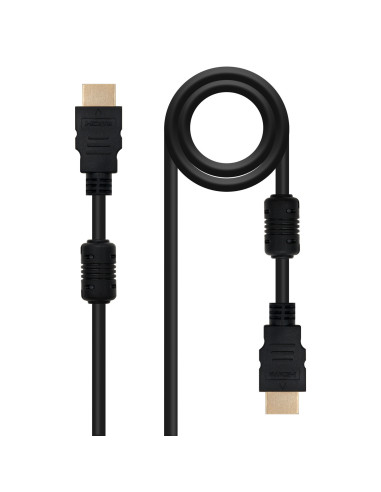 Nanocable HDMI, 5m cable HDMI HDMI tipo A (Estándar) Negro