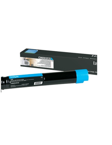 Lexmark C950X2CG cartucho de tóner 1 pieza(s) Original Cian
