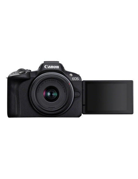 Canon EOS R50, Black + RF-S 18-45mm F4.5-6.3 IS STM Kit MILC 24,2 MP CMOS 6000 x 4000 Pixeles Negro