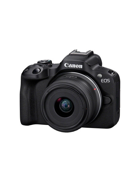 Canon EOS R50, Black + RF-S 18-45mm F4.5-6.3 IS STM Kit MILC 24,2 MP CMOS 6000 x 4000 Pixeles Negro