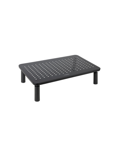 TooQ Soporte Elevador Multiusos para Monitor Portátil, Negro