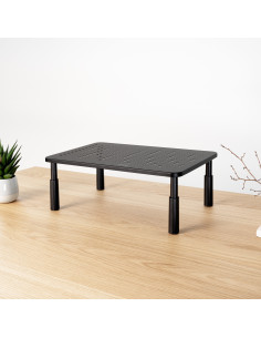 TooQ Soporte Elevador Multiusos para Monitor Portátil, Negro 2