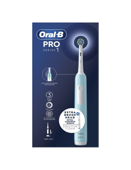 Oral-B Pro Series 1 Adulto Cepillo de dientes oscilante Azul, Blanco