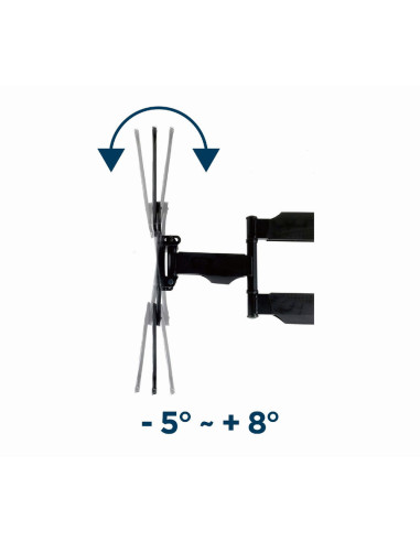 Gembird WM-55ST-01 soporte para TV 139,7 cm (55") Acero