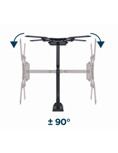 Gembird WM-55ST-01 soporte para TV 139,7 cm (55") Acero