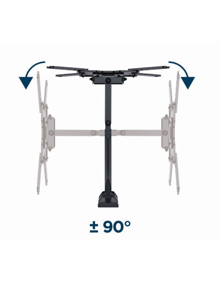 Gembird WM-55ST-01 soporte para TV 139,7 cm (55") Acero