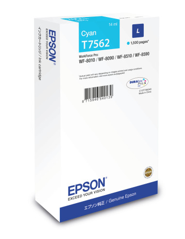 Epson Cartucho T7562 cian L