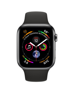 Apple Watch Series 4 OLED 40 mm Digital 324 x 394 Pixeles Pantalla táctil 4G Negro Wifi GPS (satélite) 2