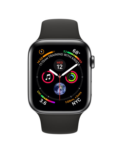 Apple Watch Series 4 OLED 40 mm Digital 324 x 394 Pixeles Pantalla táctil 4G Negro Wifi GPS (satélite)