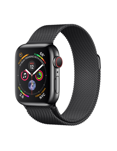Apple Watch Series 4 OLED 40 mm Digital 324 x 394 Pixeles Pantalla táctil 4G Negro Wifi GPS (satélite)