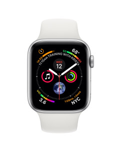 Apple Watch Series 4 OLED 44 mm Digital 368 x 448 Pixeles Pantalla táctil 4G Plata Wifi GPS (satélite) 2