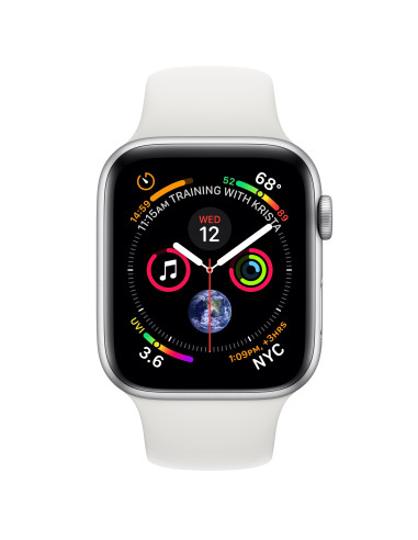 Apple Watch Series 4 OLED 44 mm Digital 368 x 448 Pixeles Pantalla táctil 4G Plata Wifi GPS (satélite)