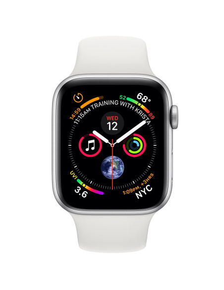 Apple Watch Series 4 OLED 44 mm Digital 368 x 448 Pixeles Pantalla táctil 4G Plata Wifi GPS (satélite)