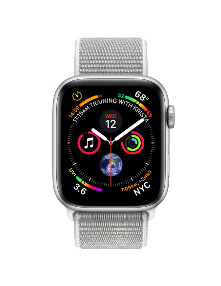 Apple Watch Series 4 OLED 40 mm Digital 324 x 394 Pixeles Pantalla táctil Plata Wifi GPS (satélite)