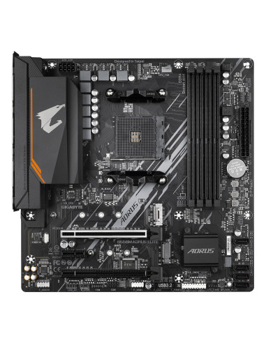 GIGABYTE B550M AORUS ELITE Placa base - Procesadores AMD Ryzen 5000, VRM de 5+3 fases, hasta 4733 MHz DDR4, 1xPCIe 4.0 + 1xPCIe