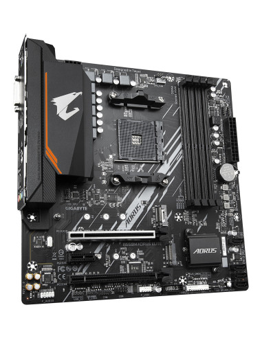 GIGABYTE B550M AORUS ELITE Placa base - Procesadores AMD Ryzen 5000, VRM de 5+3 fases, hasta 4733 MHz DDR4, 1xPCIe 4.0 + 1xPCIe