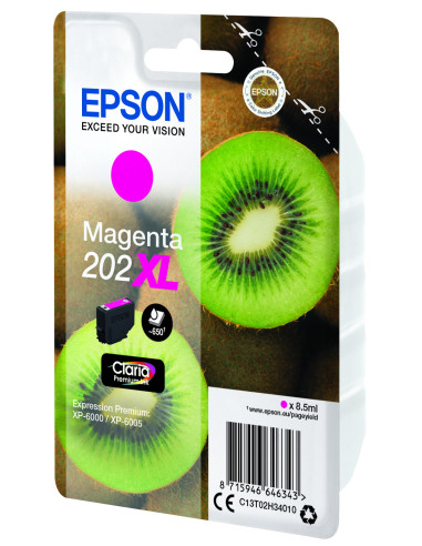 Epson Kiwi Singlepack Magenta 202XL Claria Premium Ink