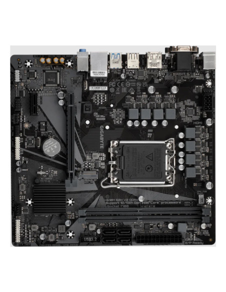 GIGABYTE H610M S2H V2 DDR4 Placa base - Compatible con procesadores Intel Core 14th CPUs, 6+1+1 Hybrid Phases Digital VRM, up
