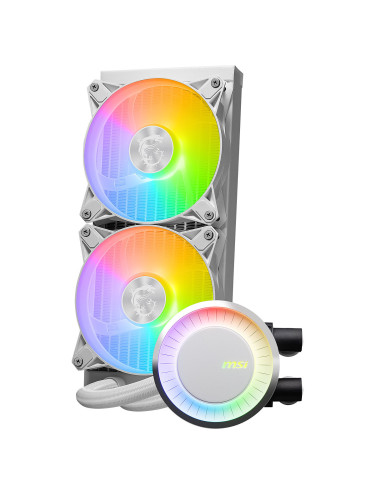 MSI MAG Coreliquid E240 WHITE Placa base, Procesador Kit de refrigeración líquida 12 cm Blanco