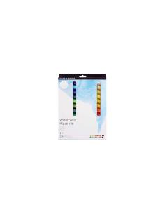 Daler Rowney Simply Pack de 24 Acuarelas 12ml - Se Humedecen Facilmente - Colores Surtidos