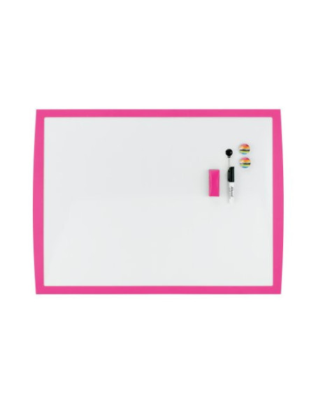 Rexel Pizarra blanca JOY rosa 430 x 585 mm