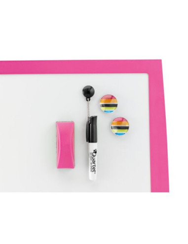 Rexel Pizarra blanca JOY rosa 430 x 585 mm
