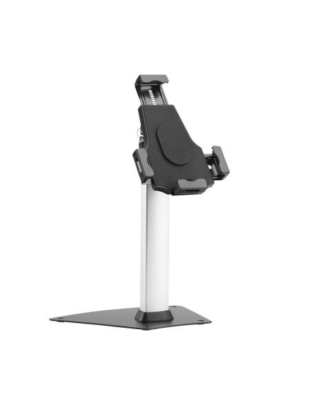 SOPORTE TABLET AISENS ANTIROBO SOBREMESA AJUSTABLE / 8" A 11" / SISTEMA GESTION DE CABLE / ROTACION -180º, +180º / MS1P03-113