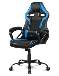 DRIFT DR50 Silla para videojuegos de PC Asiento acolchado tapizado Negro, Azul 2