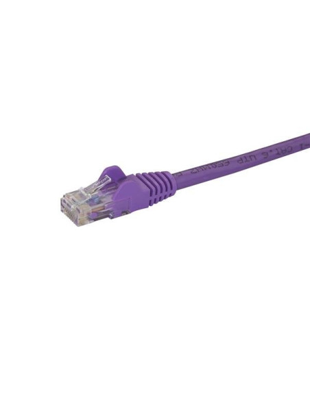 StarTech.com Cable de Red de 1m Púrpura Cat6 UTP Ethernet Gigabit RJ45 sin Enganches