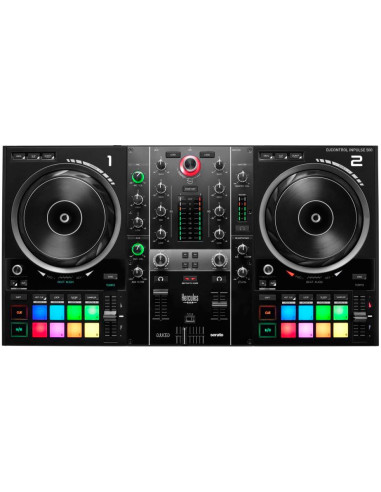 Hercules Inpulse 500 DVS (Sistema de vinilo digital) para scratch digital Negro